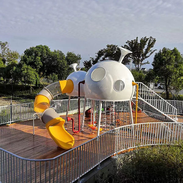 沐陽(yáng)幼兒園組合滑梯_非標游樂(lè )設備_戶(hù)外秋千
